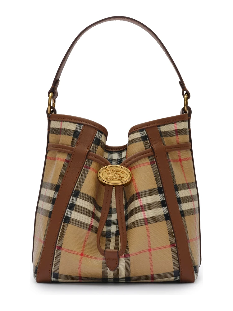 Mini Check bucket bag