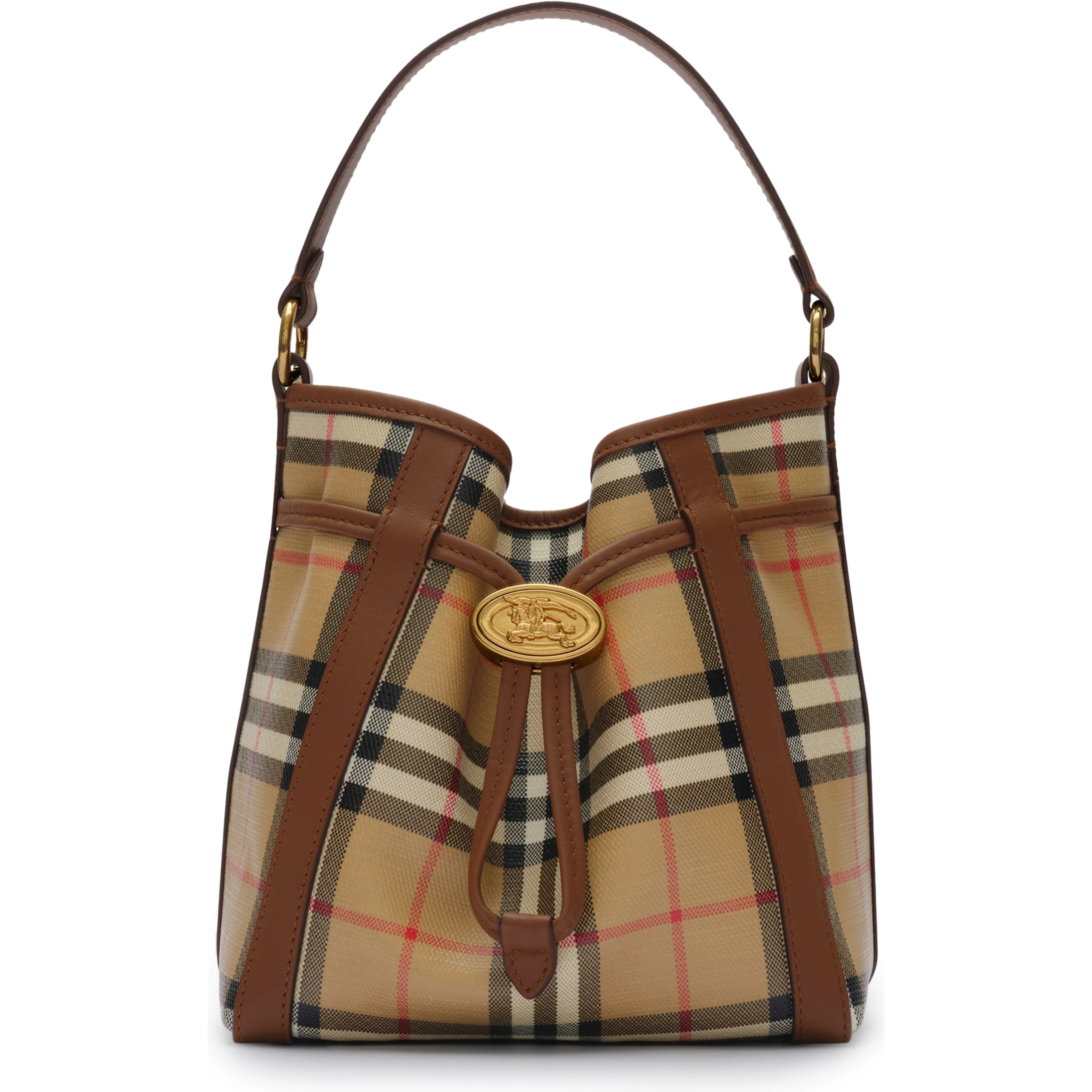 Mini Check bucket bag