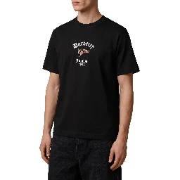 Cotton T-shirt with Check flag
