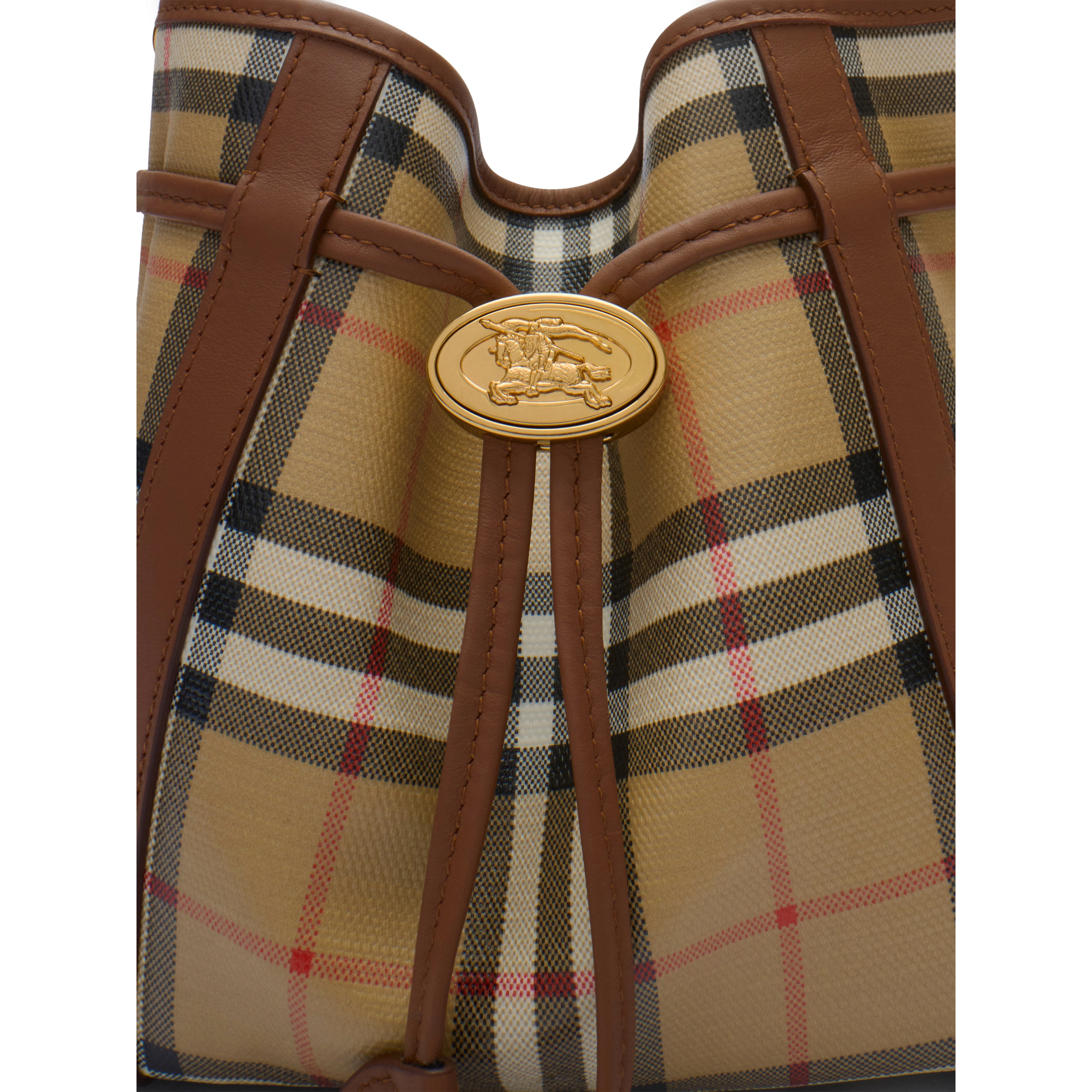 Mini Check bucket bag