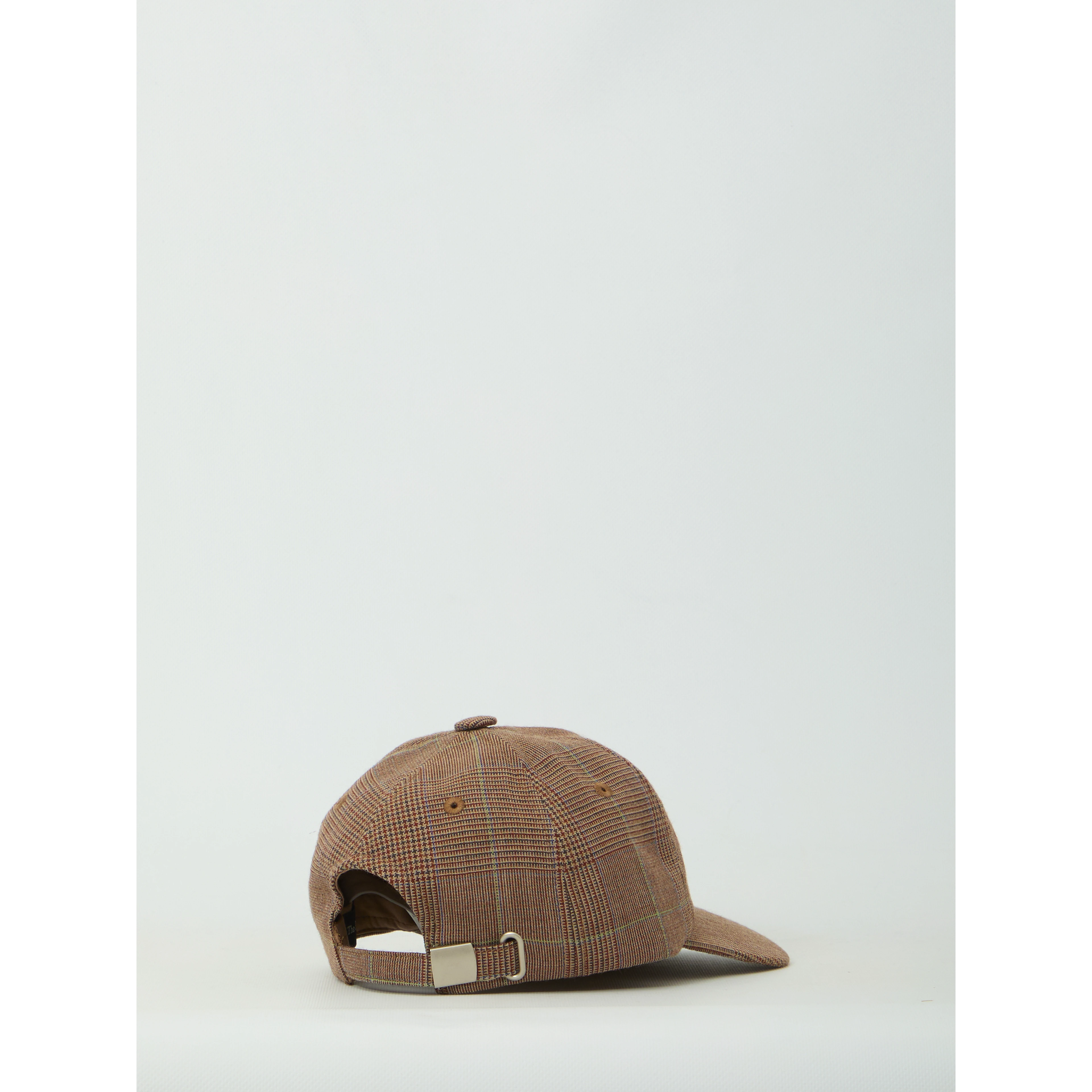 Brown glen plaid Frankie baseball cap