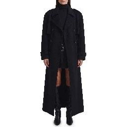 Black Nikola padded trench coat