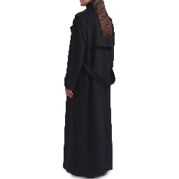 Black Nikola padded trench coat