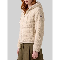 Quilted teddy-effect sweatshirt