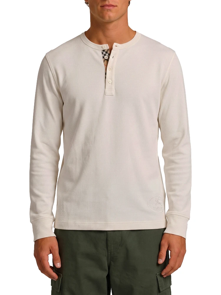 Long-sleeved cotton sweater