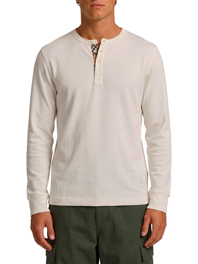 Long-sleeved cotton sweater
