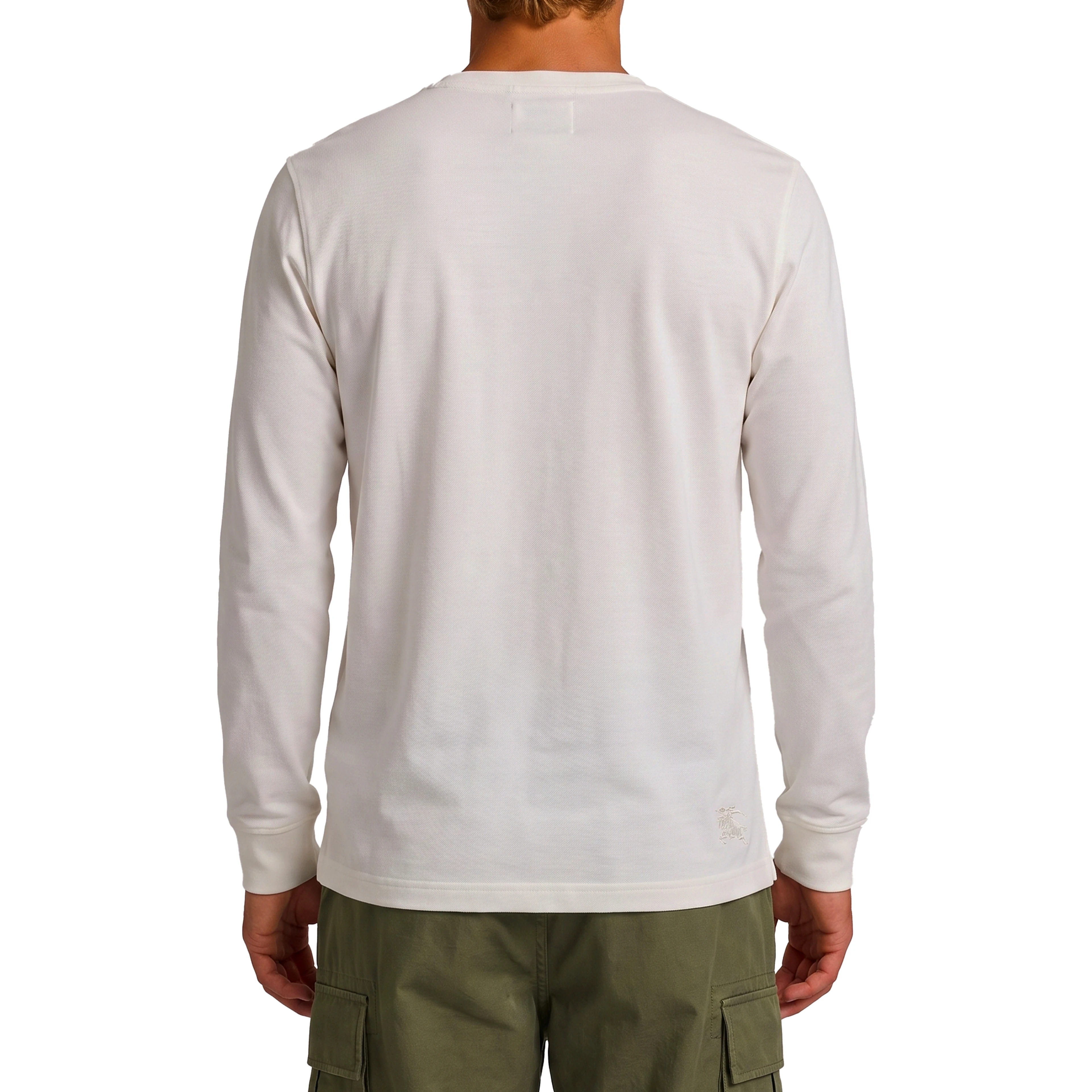 Long-sleeved cotton sweater