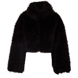 Salia Faux Fur Cropped Jacket Molé