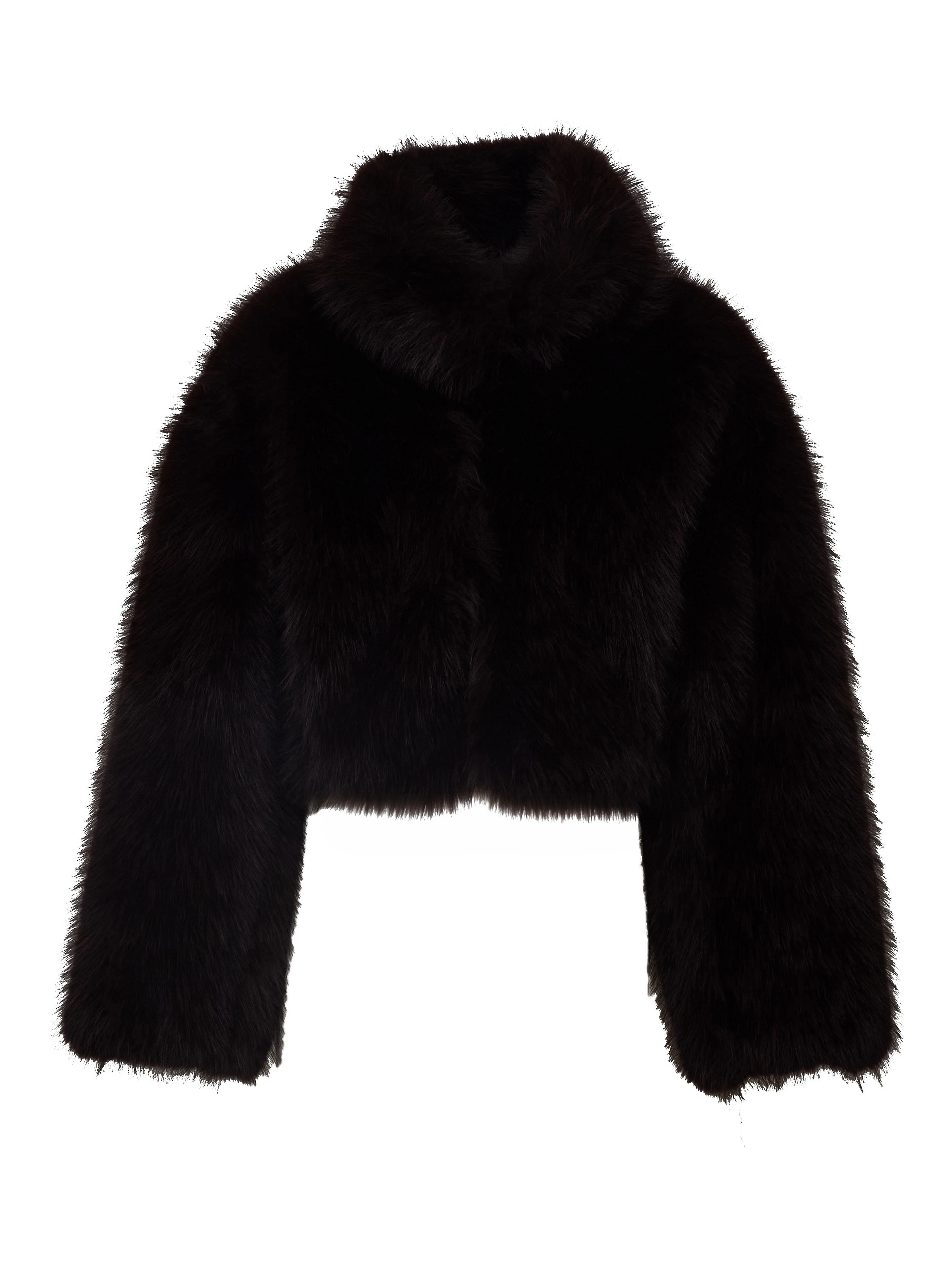 Salia Faux Fur Cropped Jacket Molé