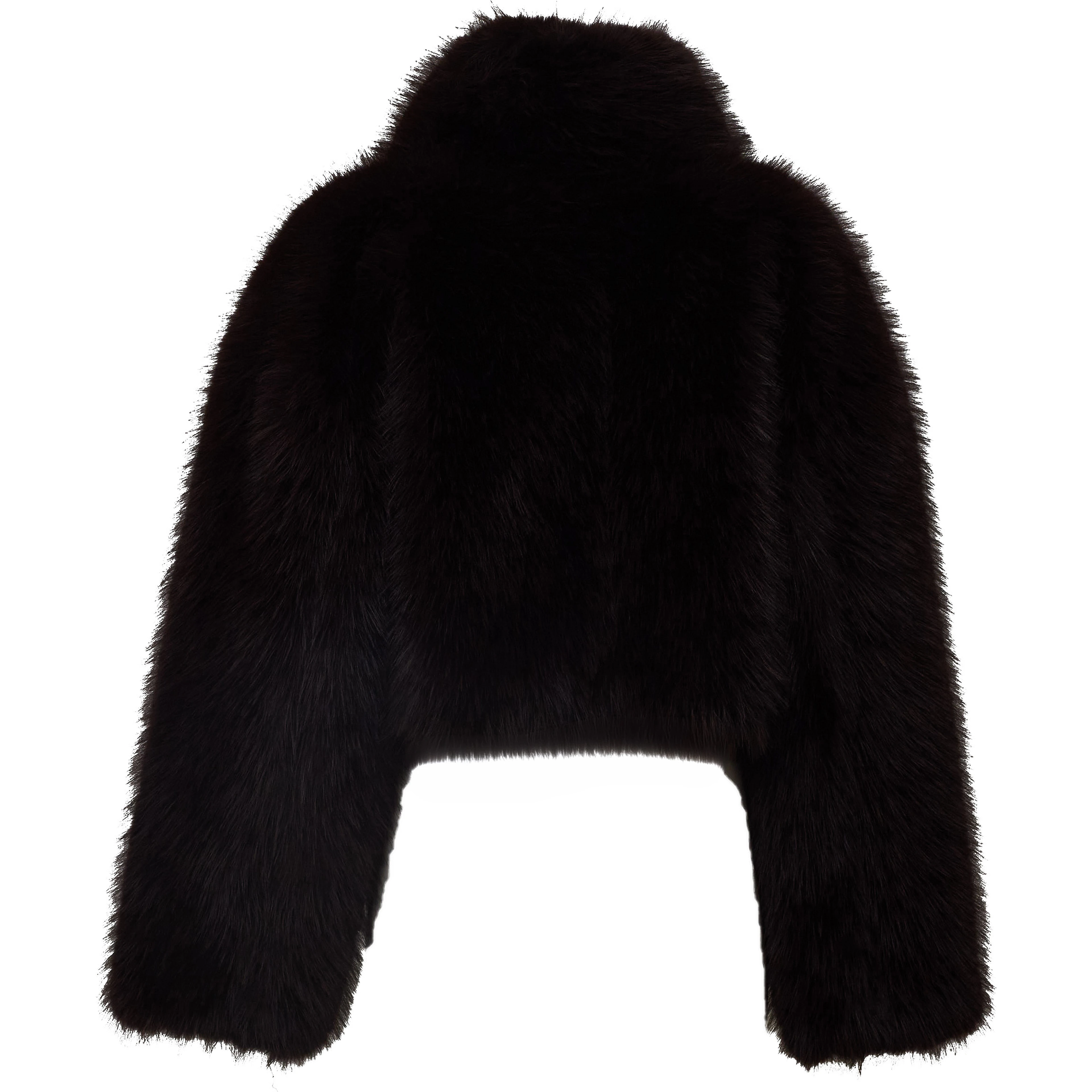 Salia Faux Fur Cropped Jacket Molé