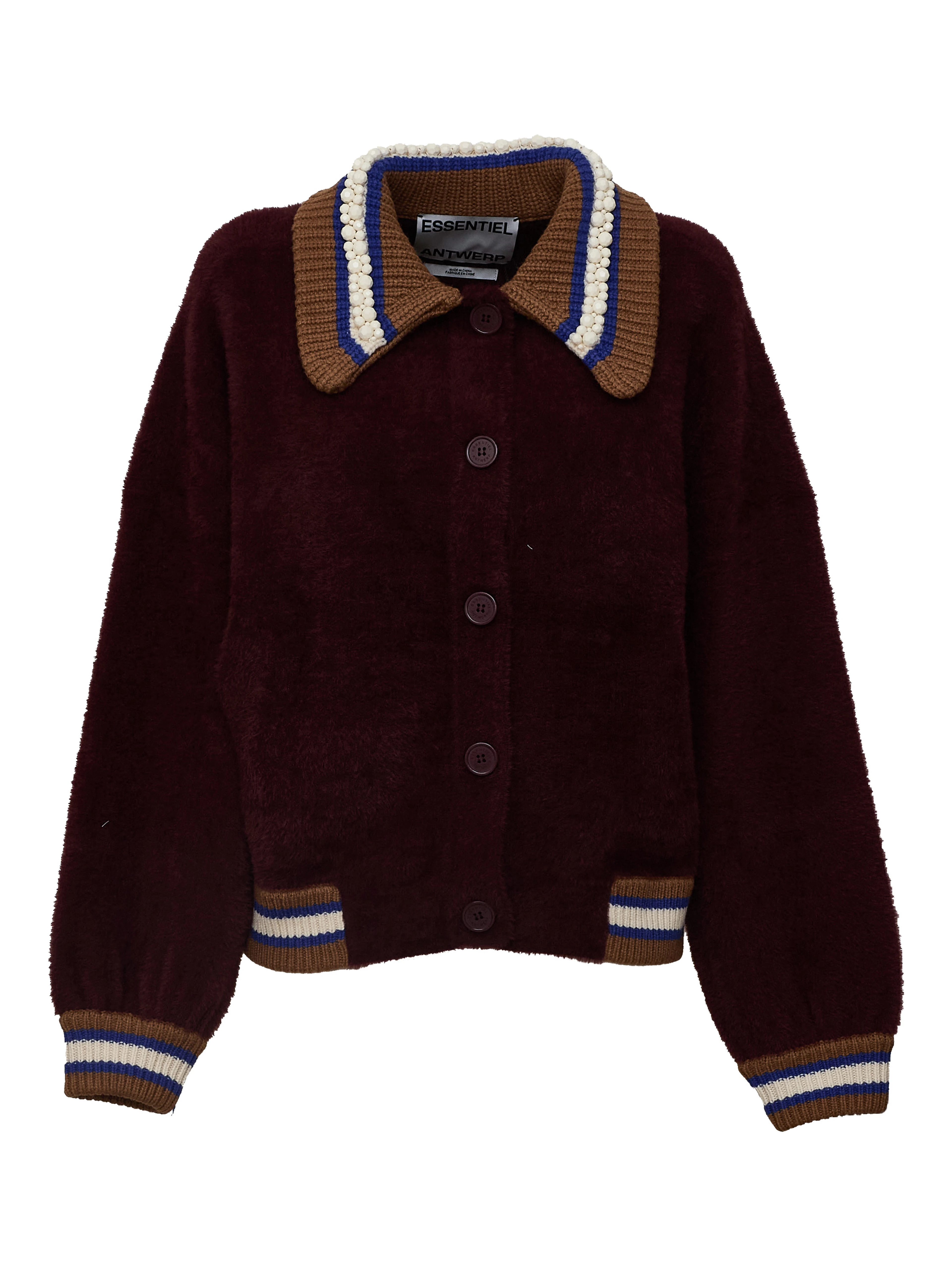 Kamore Knit Jacket With Collar