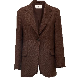 Blazer Asta In Tela Pura Lana