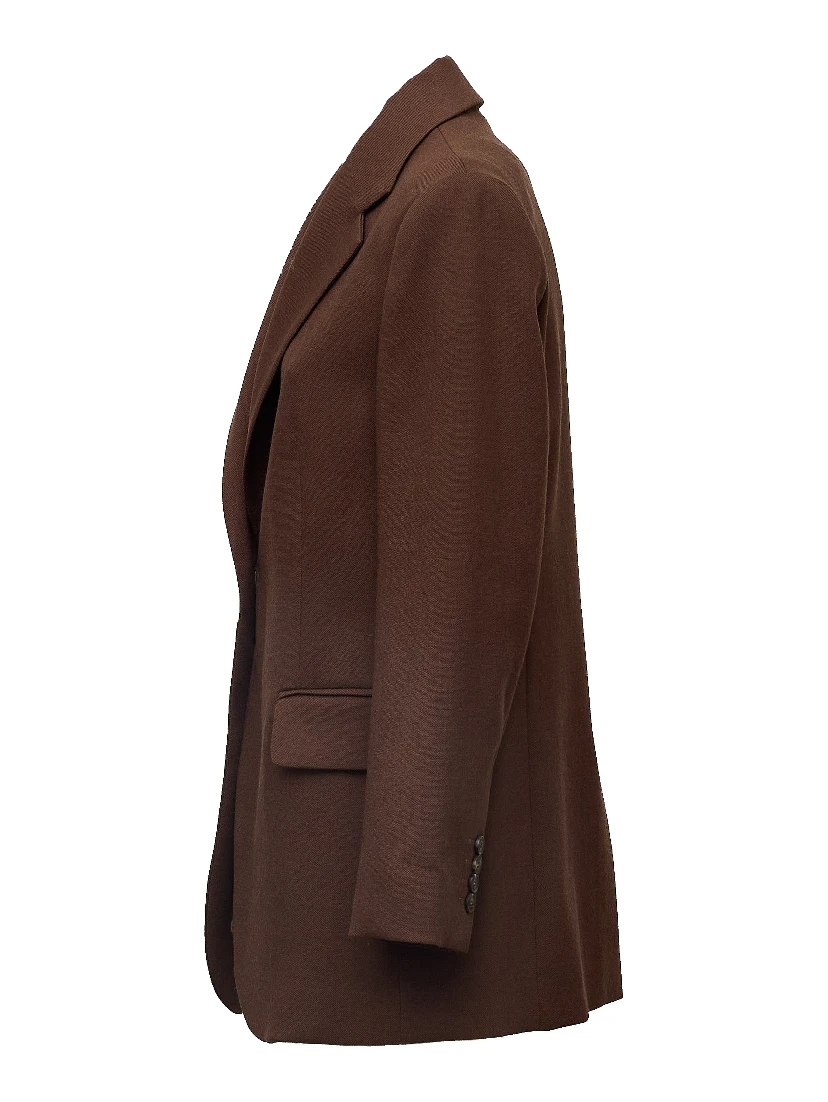 Blazer Asta In Tela Pura Lana