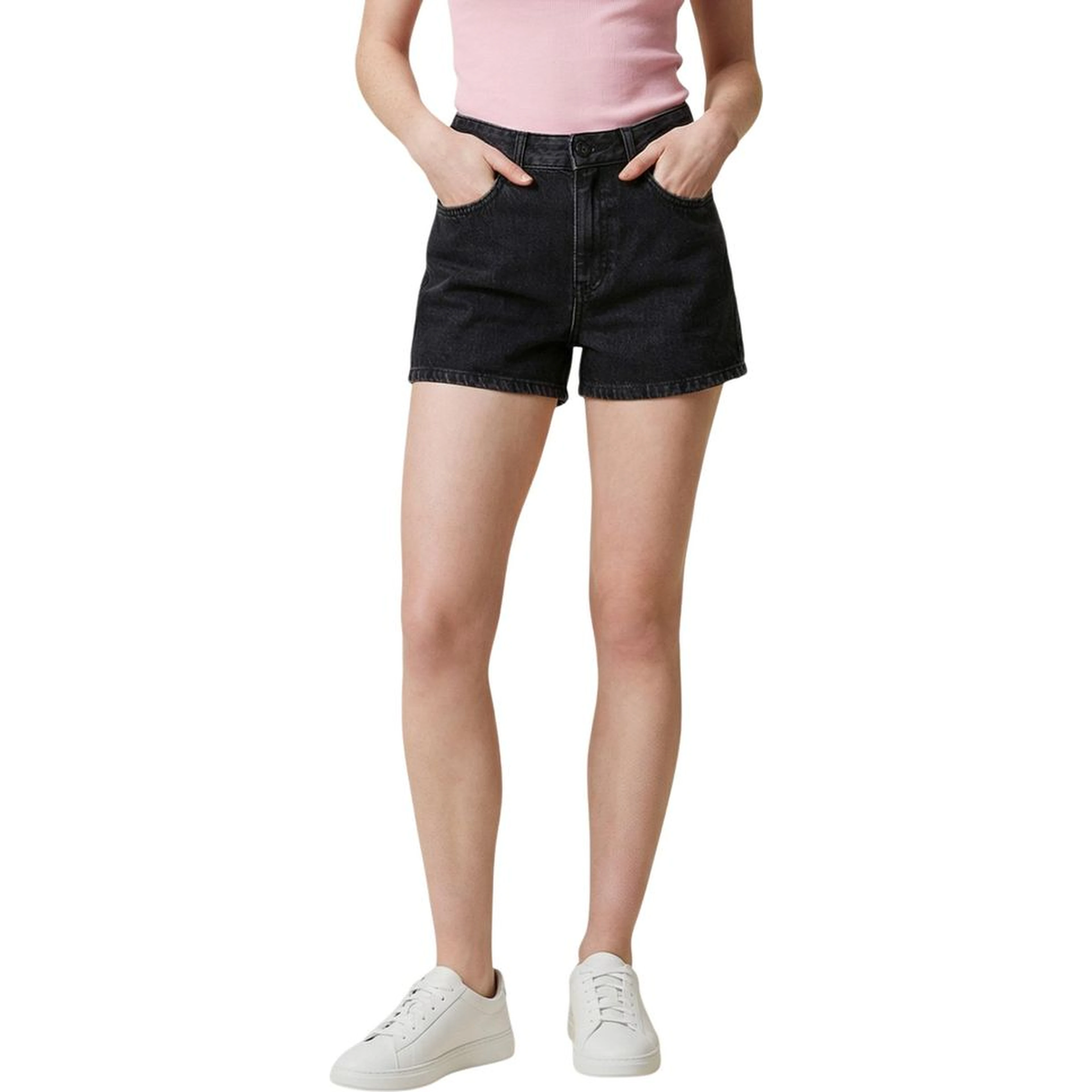 Black Denim Shorts