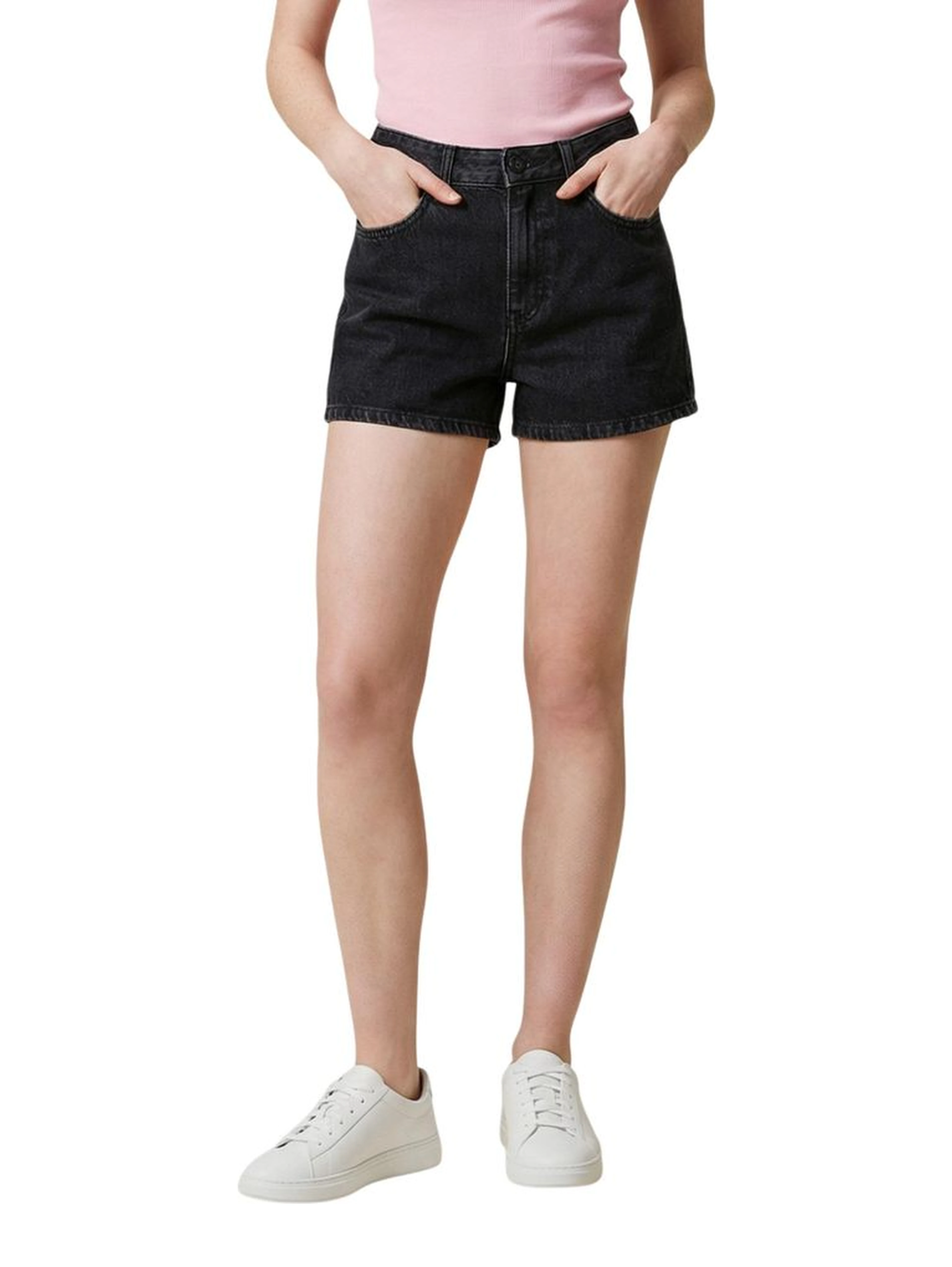 Black Denim Shorts