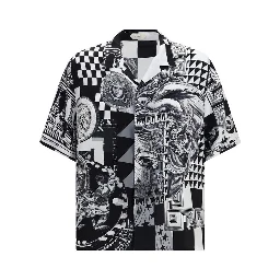 Black Silk Shortsleeve Shirt