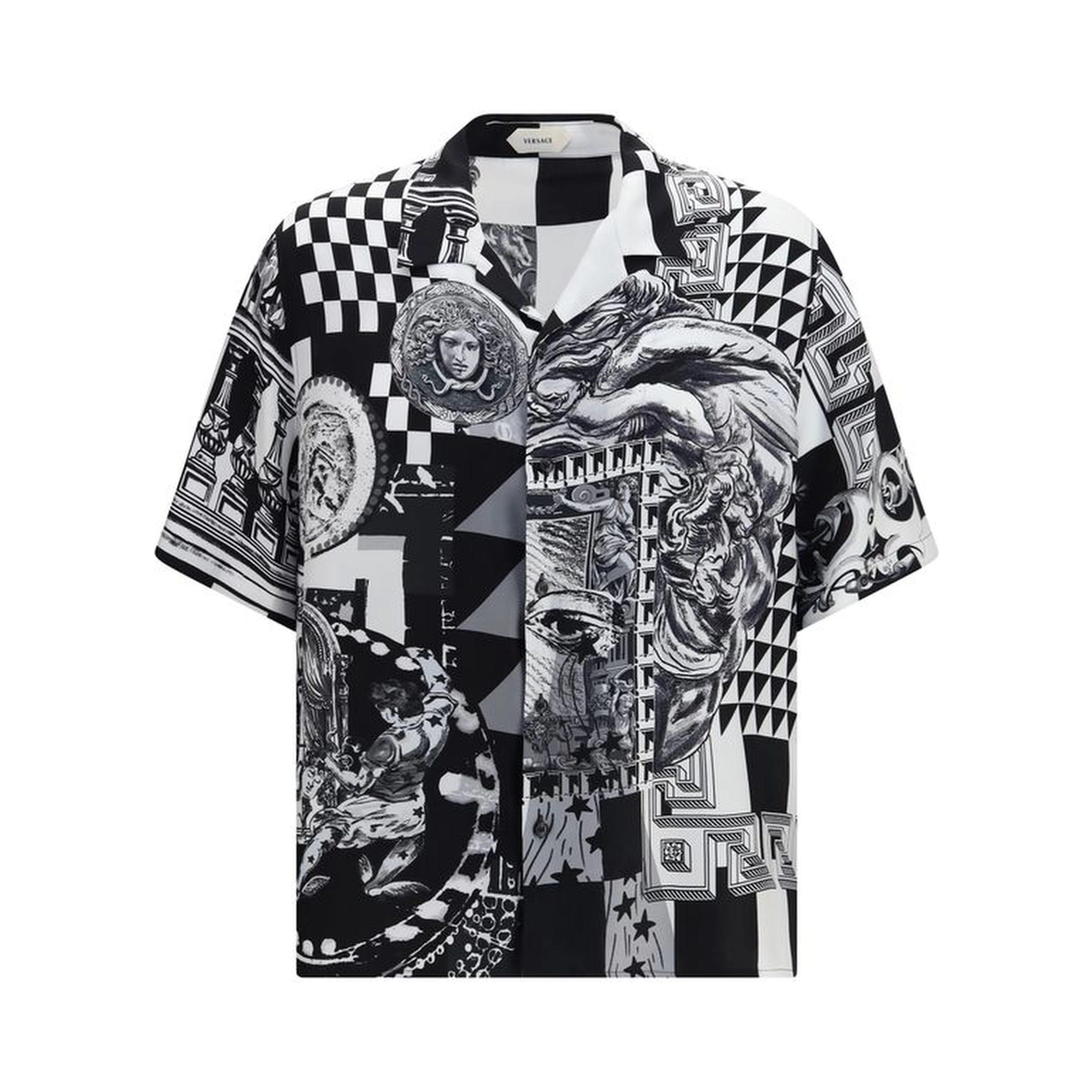 Black Silk Shortsleeve Shirt