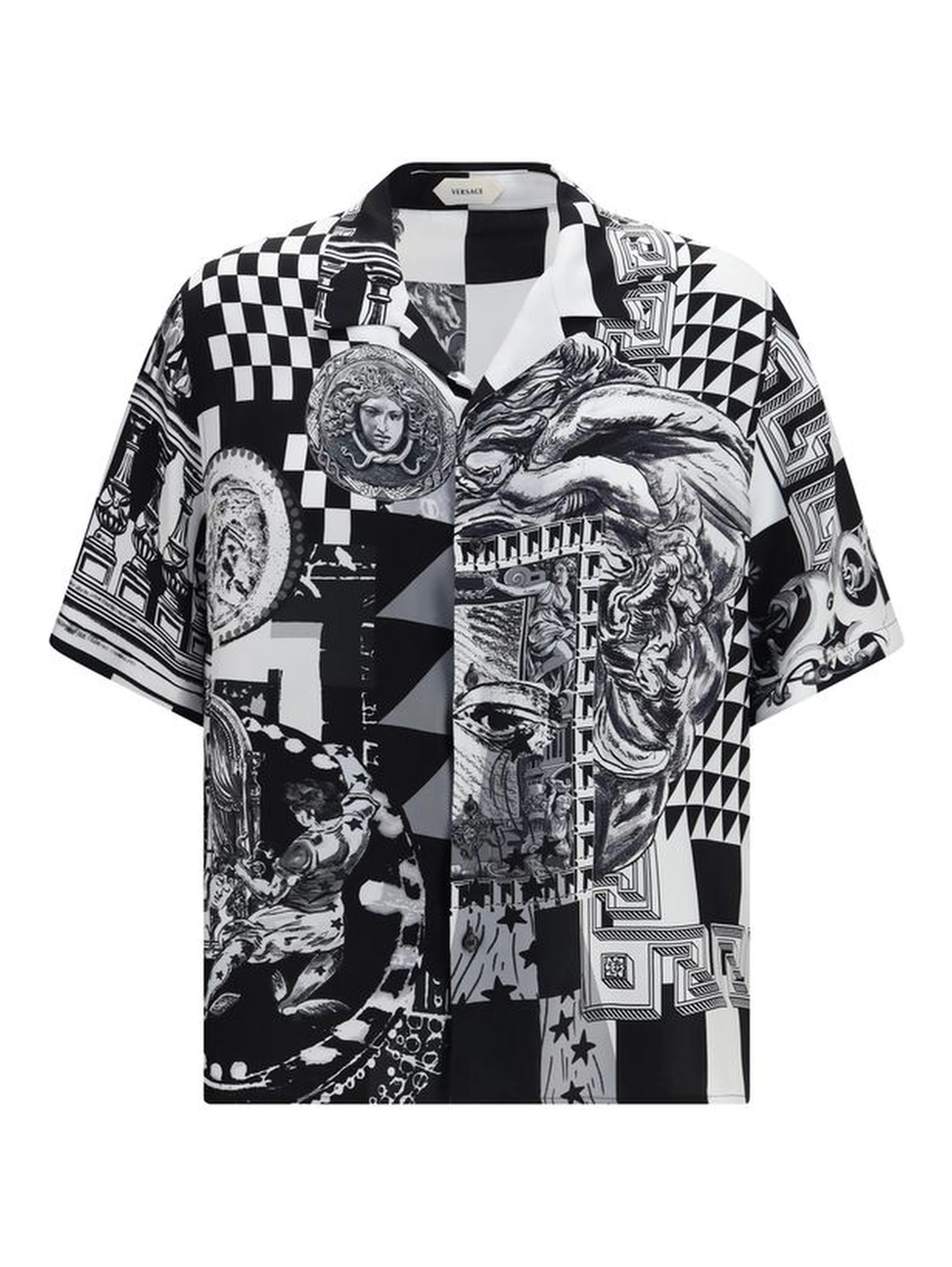 Black Silk Shortsleeve Shirt