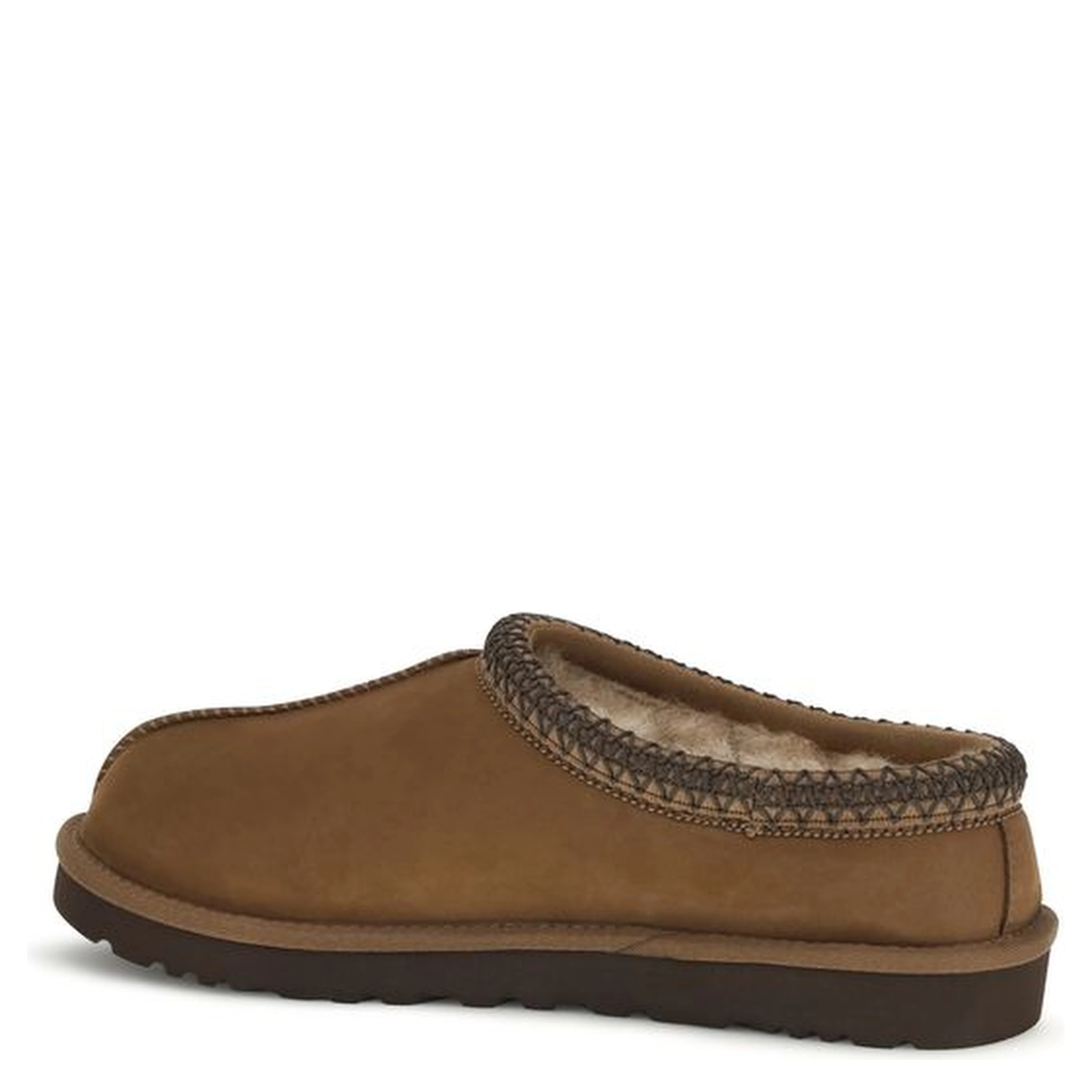 Brown Nubuc Leather Clogs