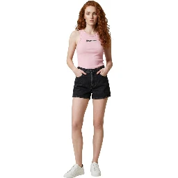 Black Denim Shorts