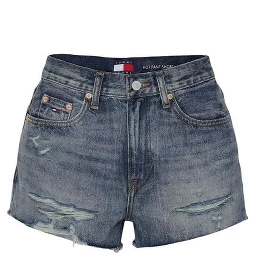 Blue Recycled Cotton Short And Mini Shorts