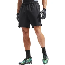 Black And White Polyester Bermuda Shorts