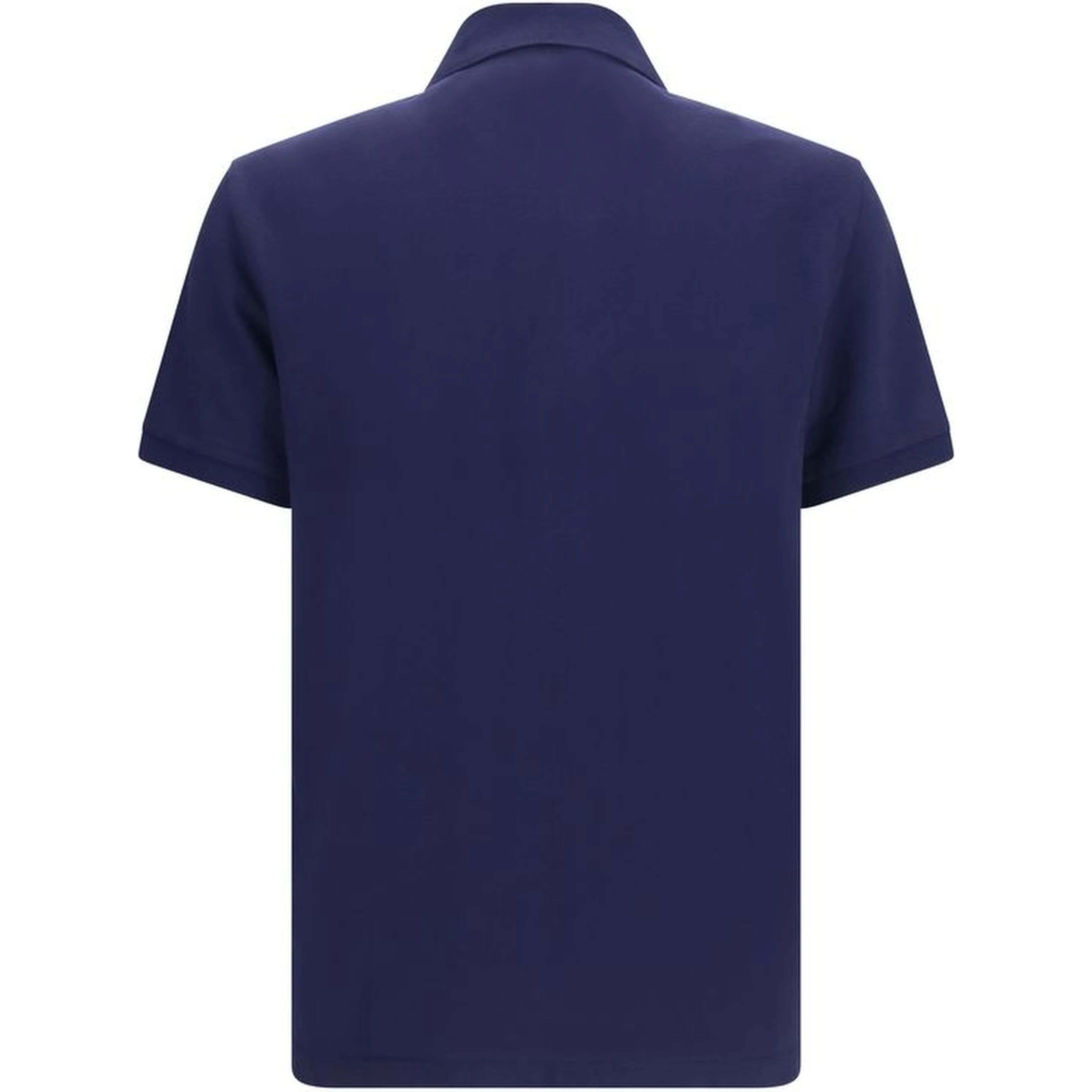 Blue Cotton Polo Shirt