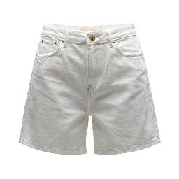 Cream Cotton Short And Mini Shorts