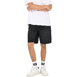 Black Denim Shorts