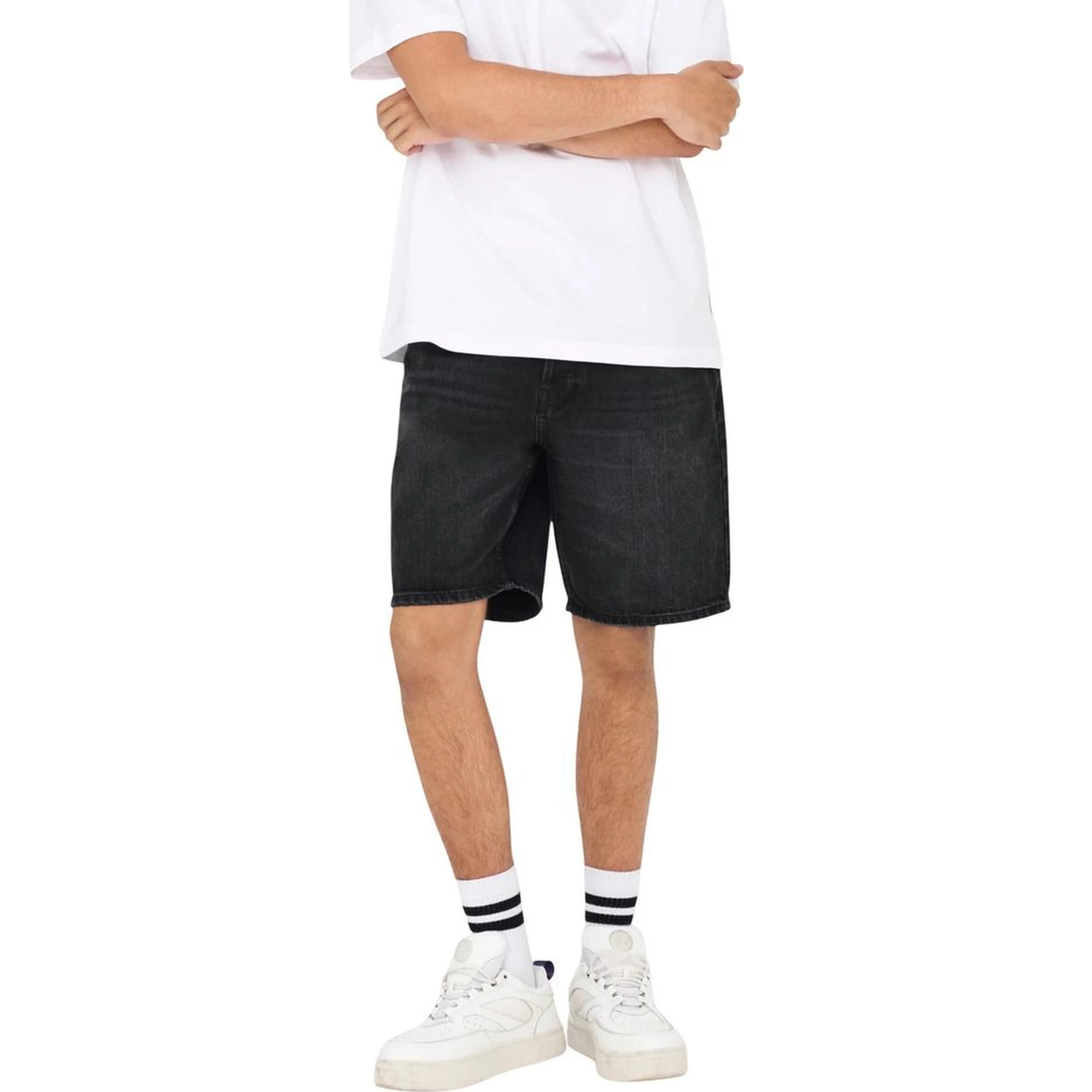 Black Denim Shorts
