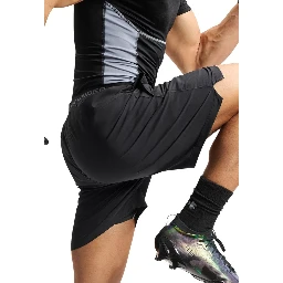 Black And White Polyester Bermuda Shorts