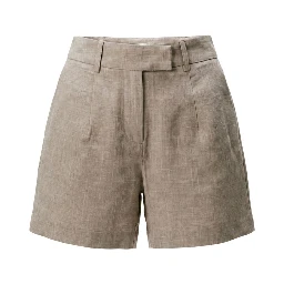 Beige Recycled Polyester Bermuda Shorts