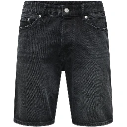 Black Denim Shorts