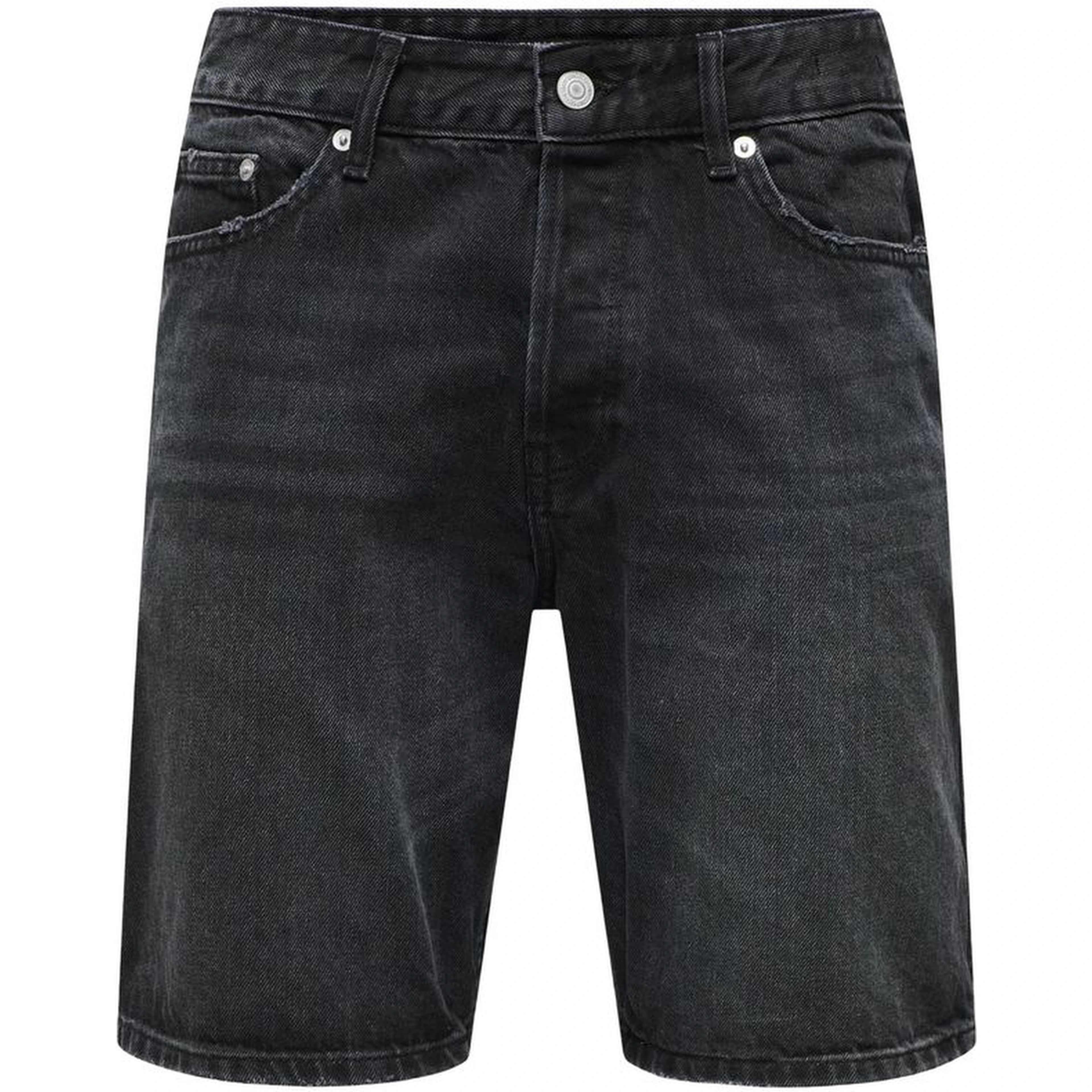 Black Denim Shorts