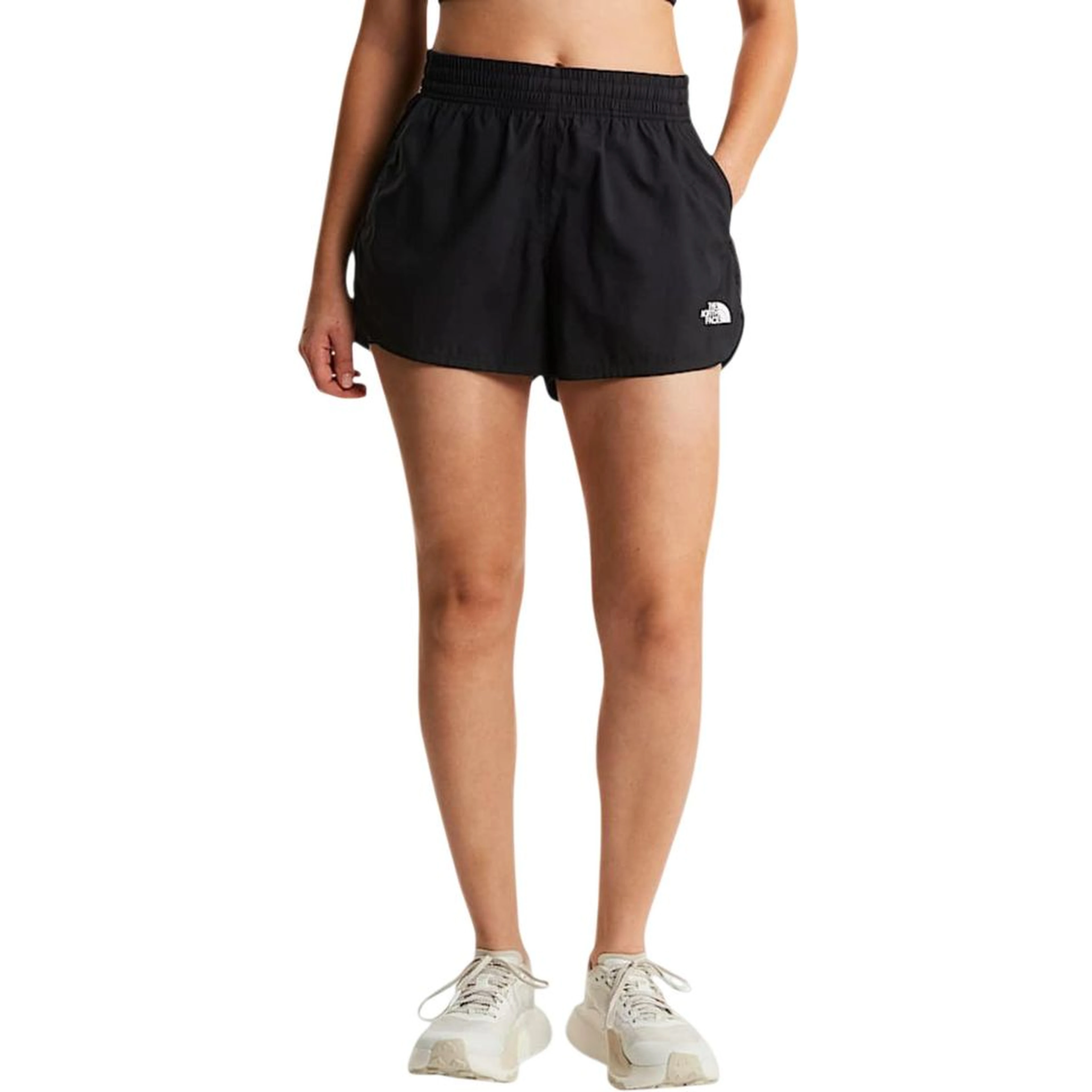 Black Recycled Polyester Knee Length