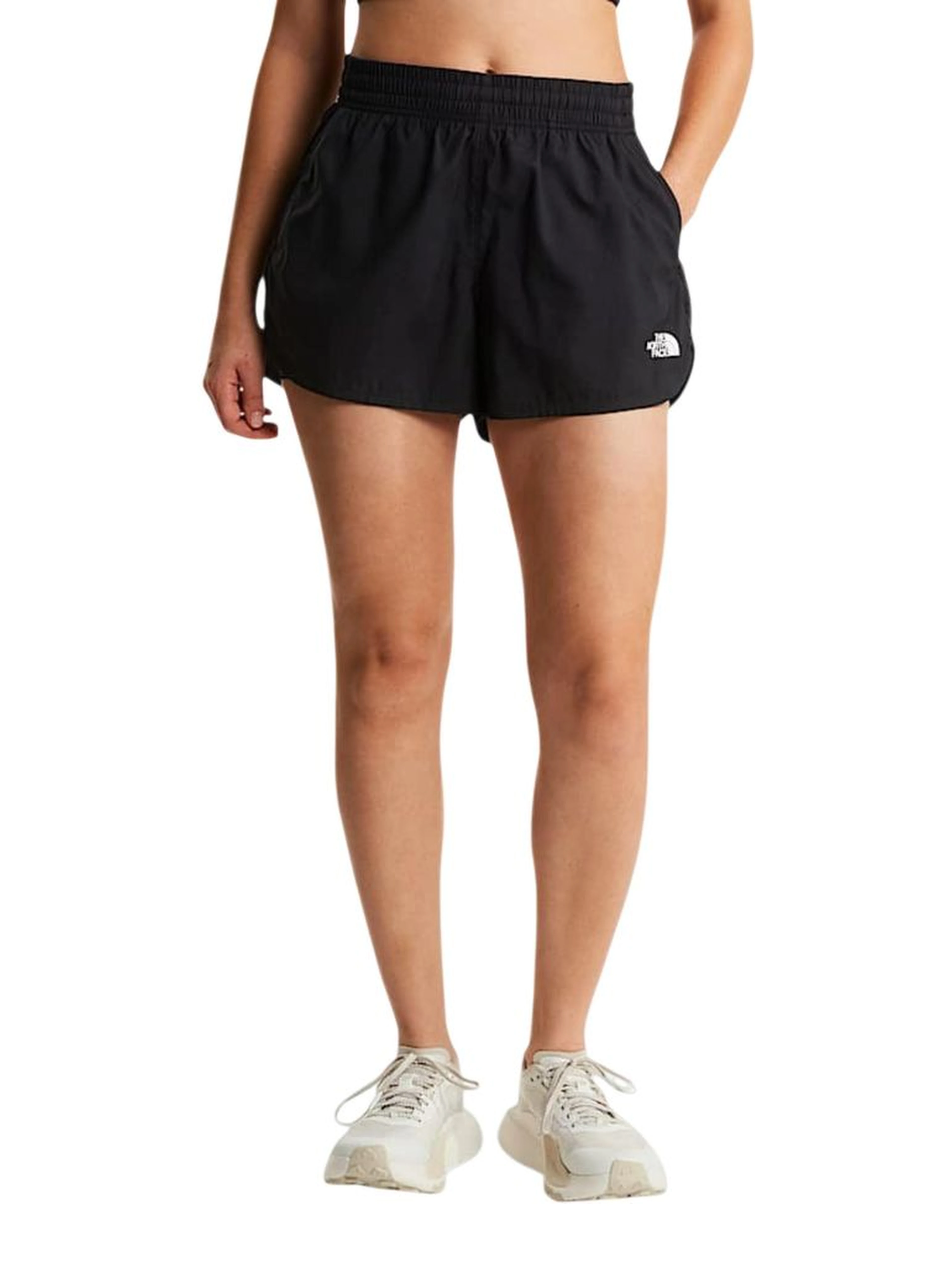 Black Recycled Polyester Knee Length