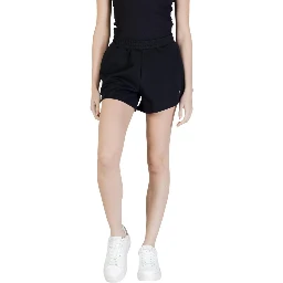 Black Polyester Short And Mini Shorts