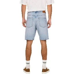 Light Blue Cotton Bermuda Shorts
