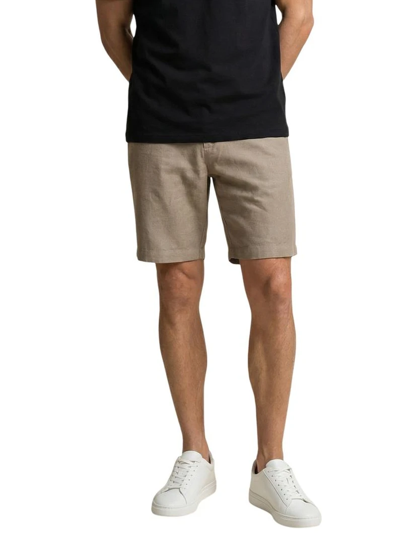 Green Cotton Bermuda Shorts