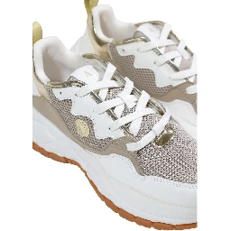 Bicolor Polyethylene Athletic Sneakers