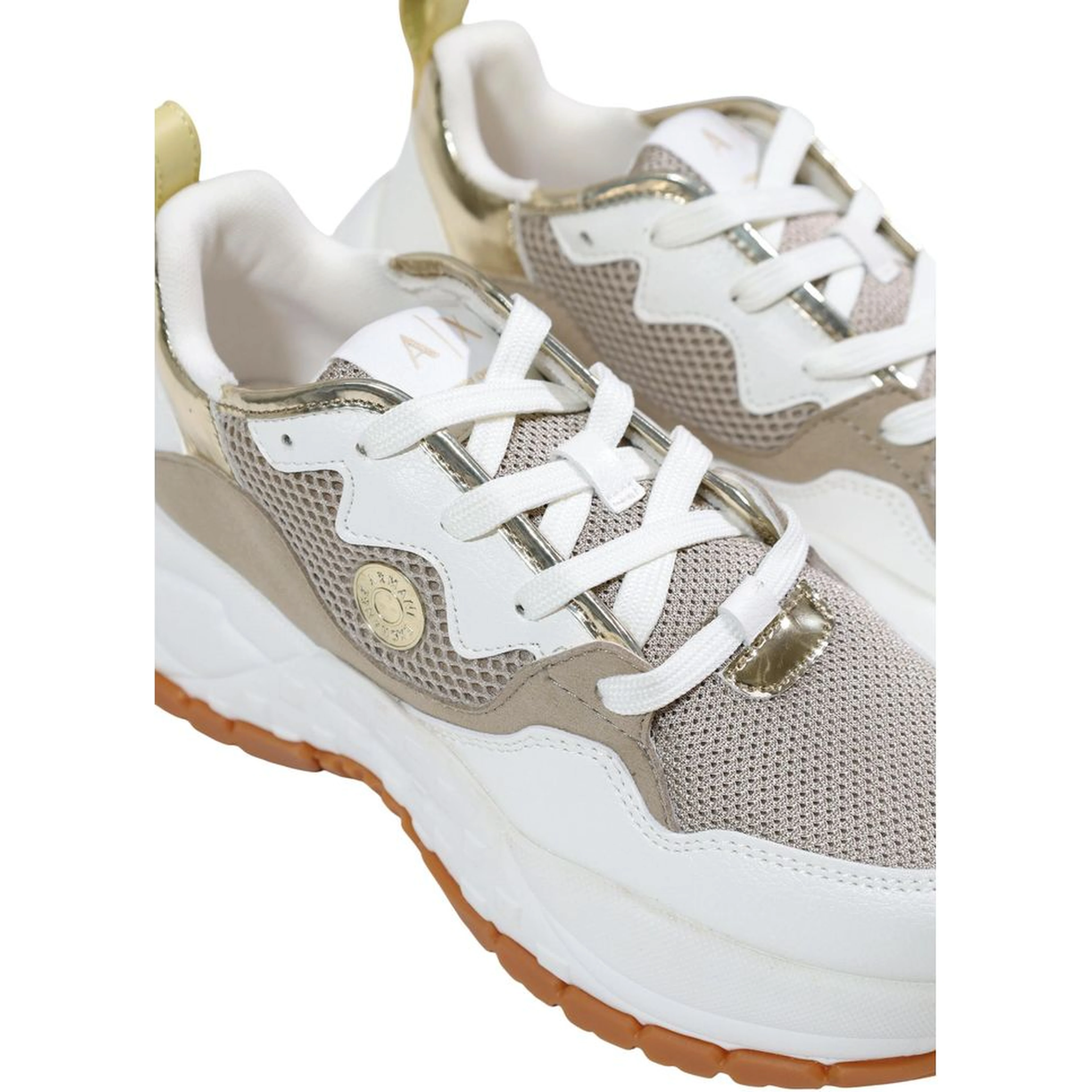 Bicolor Polyethylene Athletic Sneakers