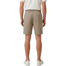 Beige Cotton Knee Length