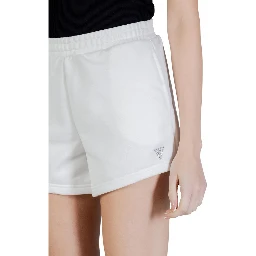 White Polyester Short And Mini Shorts