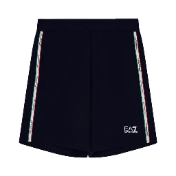 Blue Cotton Knee Length