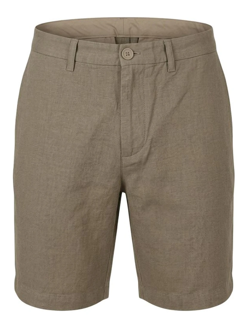 Green Cotton Bermuda Shorts