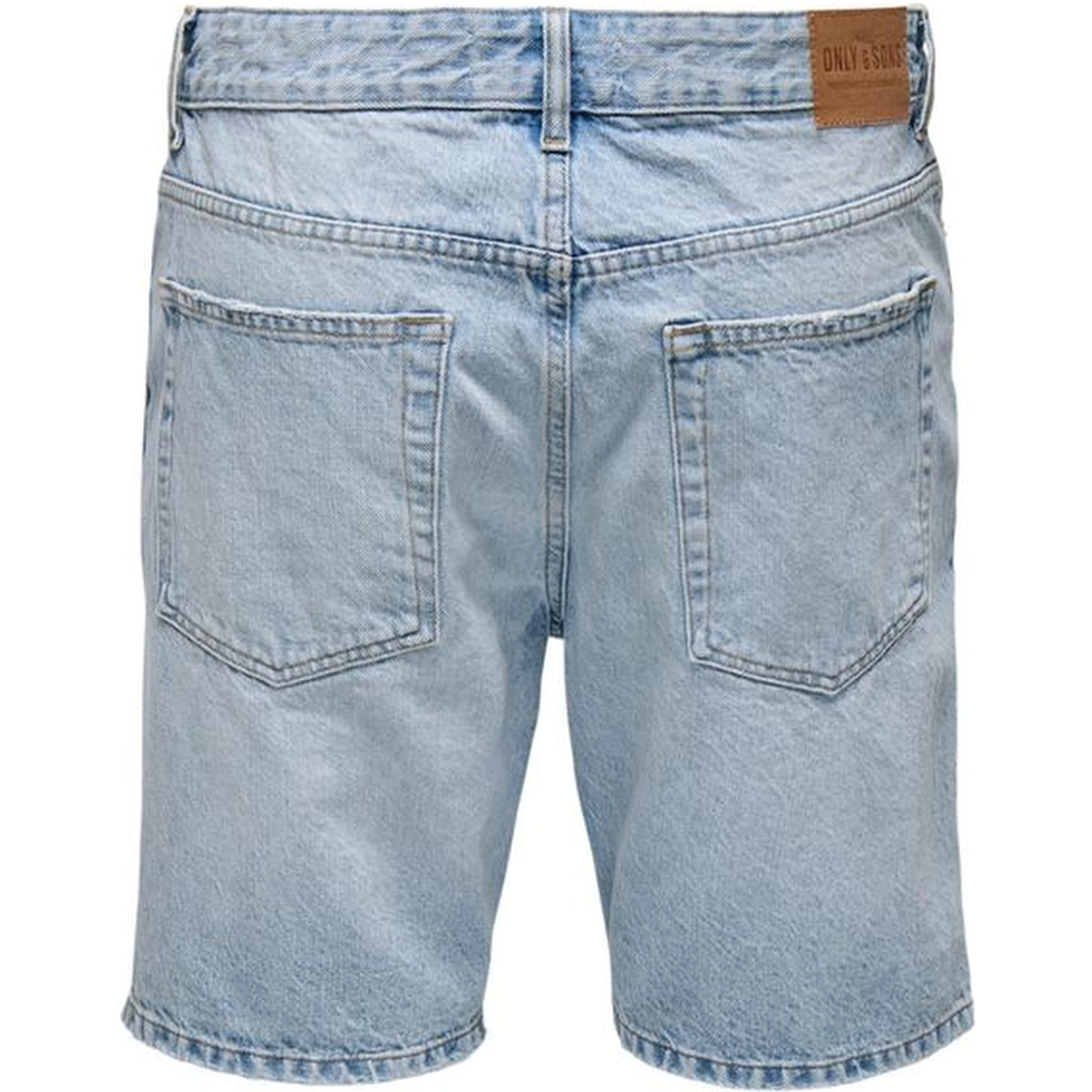 Light Blue Cotton Bermuda Shorts