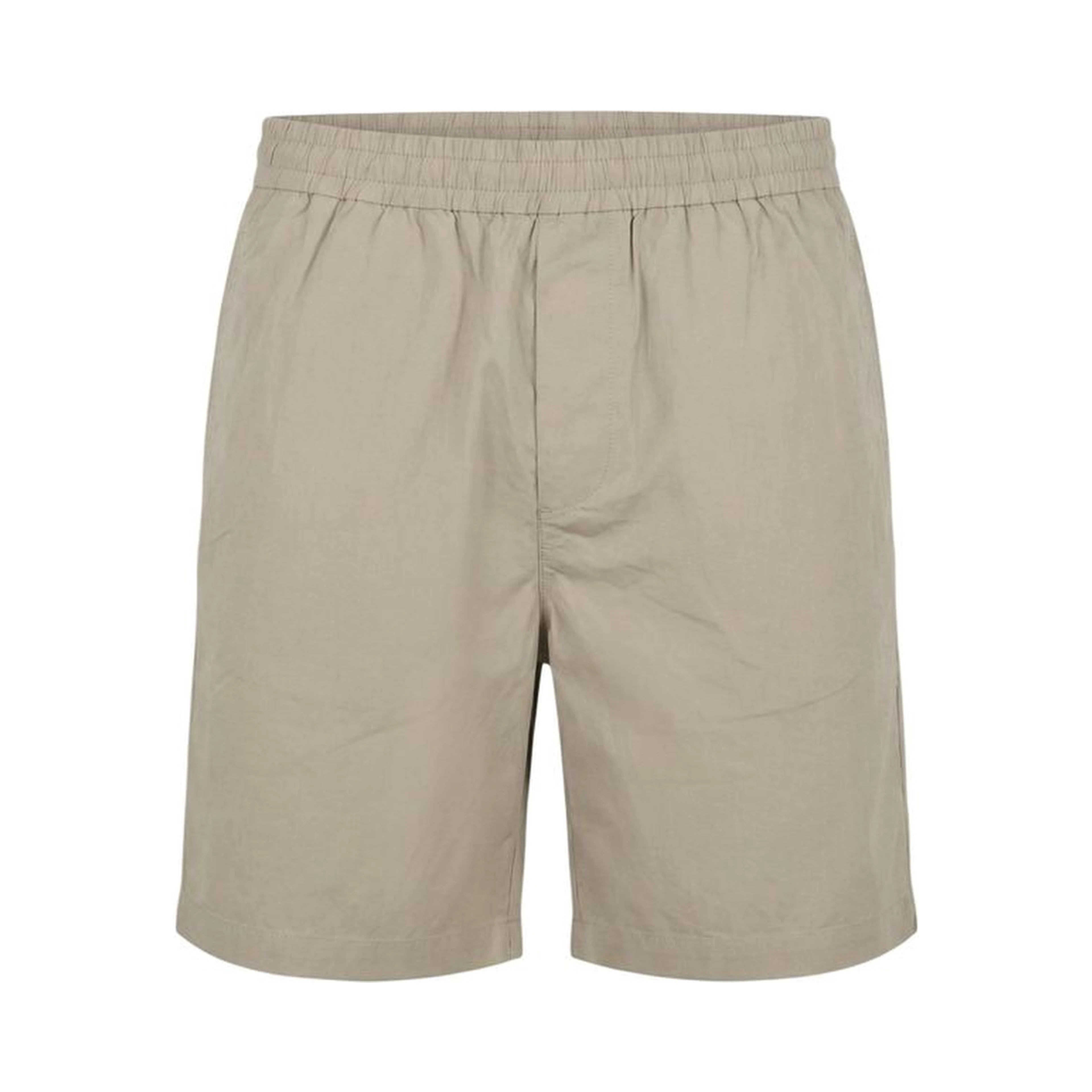 Beige Cotton Knee Length