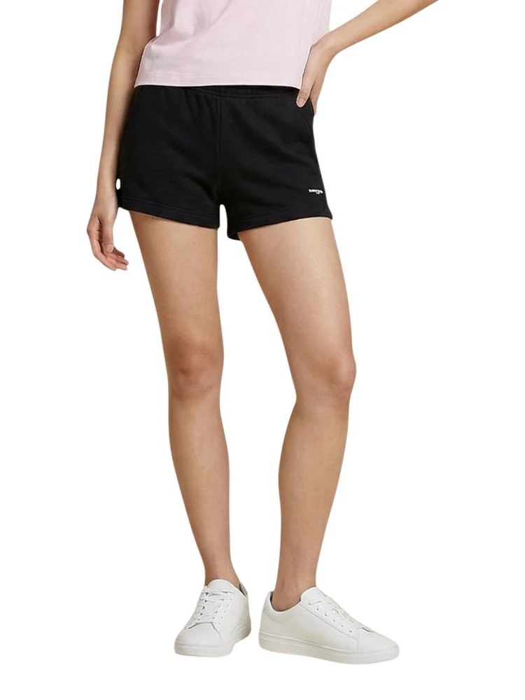 Black Recycled Cotton Short And Mini Shorts