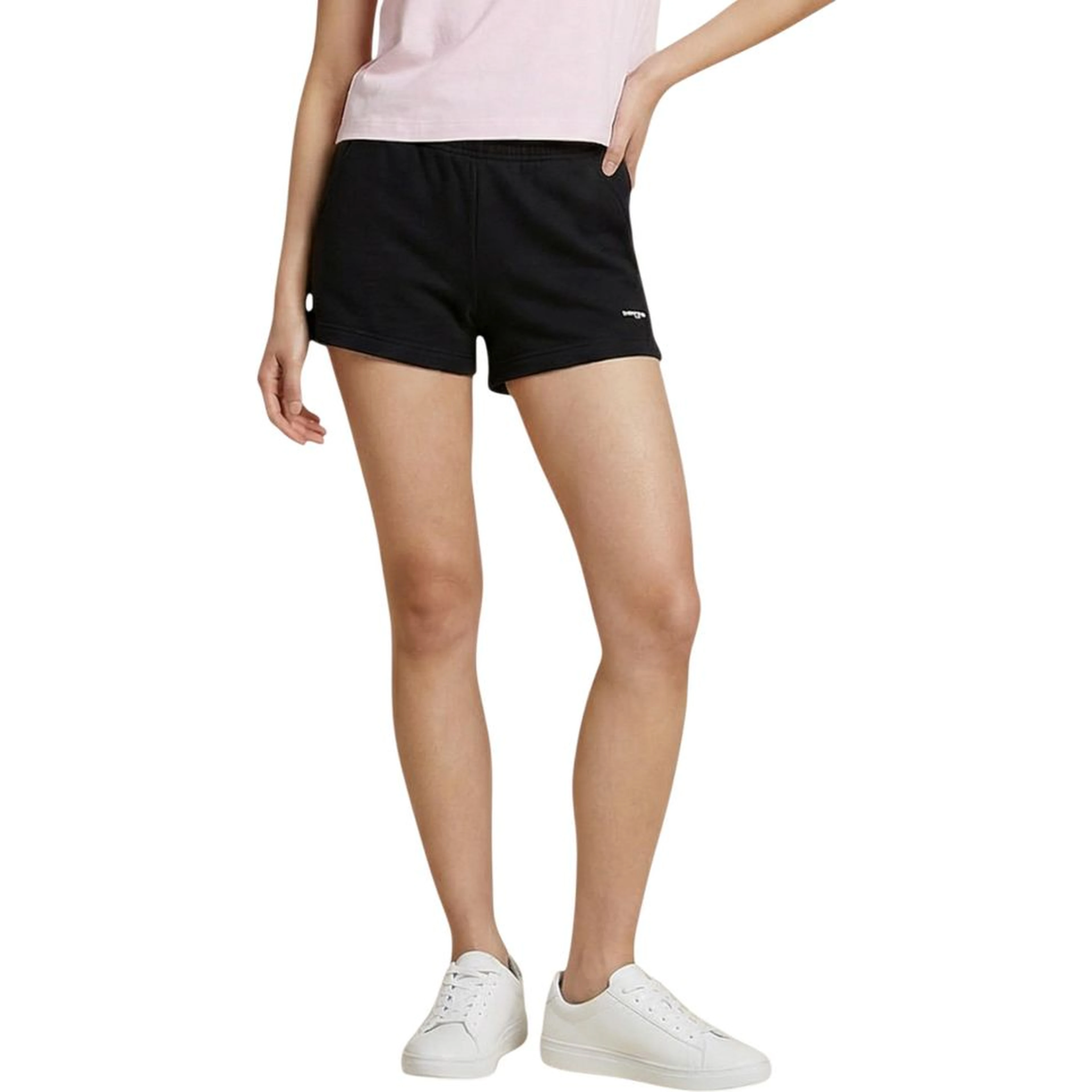 Black Recycled Cotton Short And Mini Shorts