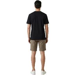 Green Cotton Bermuda Shorts